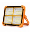 Foco lampara led 300W recargable con panel solar 3.7V-4800MAh