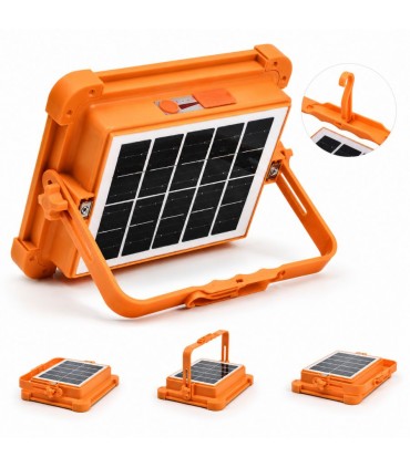 FOCO LED 300W LED Rechargeable with Solar Panel 3.7V-4800mAh