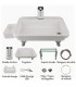Kit Lavello portatile con rubinetto USB 50x43x15.5cm