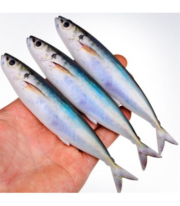 Cebo vinilo realista caballa 14.5cm/33.3g pack 3 unidades