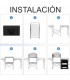 146 * 46 * 70cm armário de cozinha de acampamento