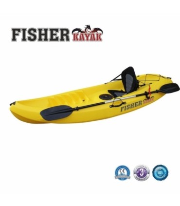 KAYAK BEACH 9 LONG 2.70m LARGEUR 0.80m jaune