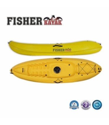 KAYAK BEACH 9 LONG 2.70m LARGEUR 0.80m jaune