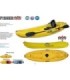 KAYAK BEACH 9 LONG 2.70m LARGEUR 0.80m jaune