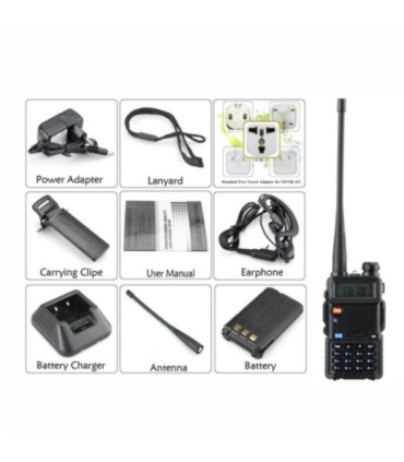 Baofeng UV-5R Tragbares UKW-Radio Konfiguriert mit Marinekanälen