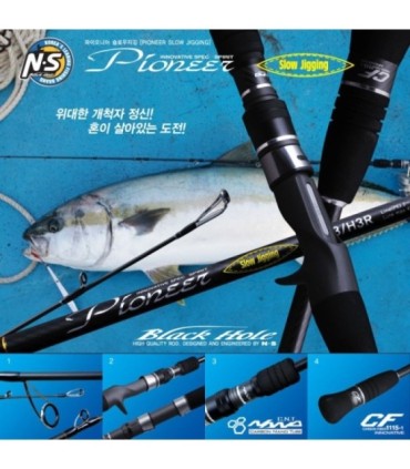 Caña Black Hole 250gr 2.20 Pioneer Slow Jigging