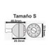 Bouton Fisherpro Deluxe Argent Noir S 46x29x33.5