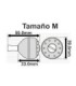 Pomo Fisherpro Deluxe Silver Black M 50x33x39