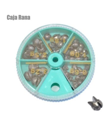 Caixa de chumbo de sapo 80gr 0.6-1.0-1.8-2.5-3.2gr