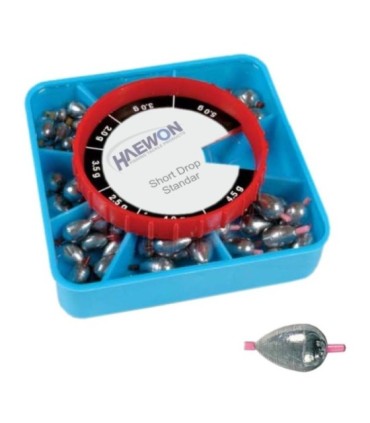Plomo Short Drop Haewon 76pcs 0.5-2.5gr