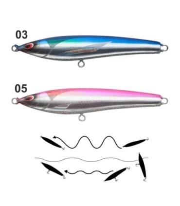 Plugue de Flash Duplo Sea Falcon 200mm-80gr