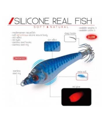 Jibionera Silikon Real Fish 55GR-70mm
