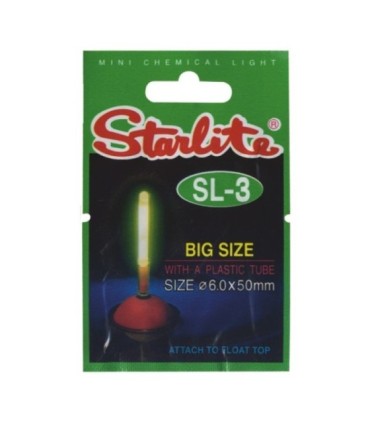 Luz quimica Starlite sl3 6x50mm 1 stick mas soporte