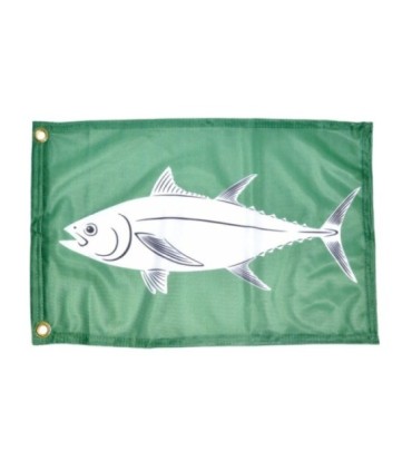 Grüne Deluxe Flagge Thunfisch 45x35