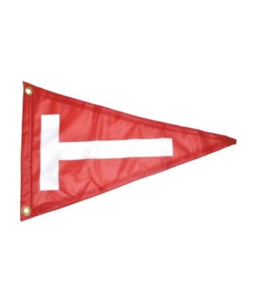 Drapeau Tag Triangulaire Rouge Deluxe 45x35