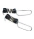 Flag fastening clip to couple spinnaker poles line