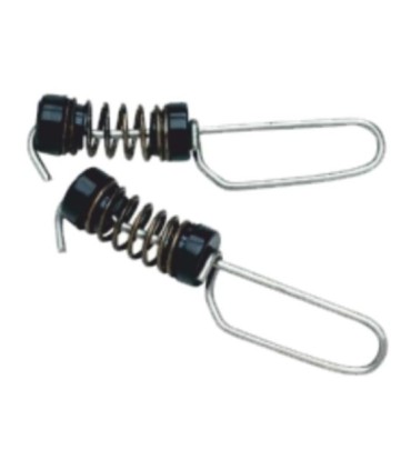 Flag fastening clip to couple spinnaker poles line
