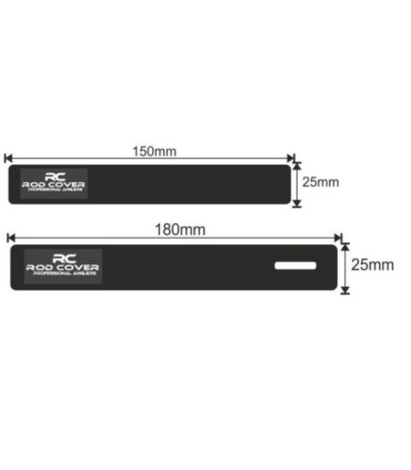 Cinta neopreno protector sujeta cañas Fisherpro varias medidas