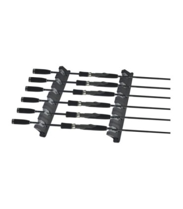Suporte de haste expositora Rack horizontal 6 hastes