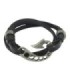 Pulseira Couro BH Preto