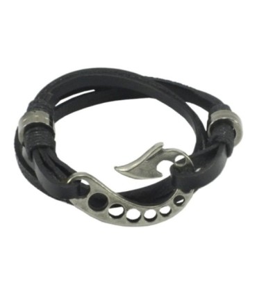 Pulseira Couro BH Preto