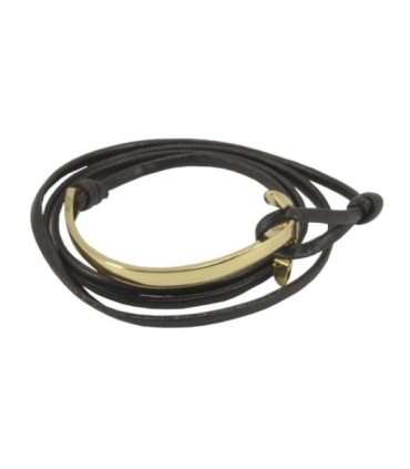 Bracciale bracciale Alloy Leather Cofee