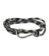 Paracord Bracelet White Black