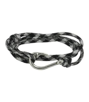 Paracord Bracelet White Black