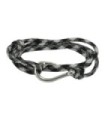 Paracord Bracelet White Black