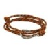 Bracciale bracciale Paracord Arancio Nero