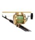Rail 4' support rod reel gold trac & teac combo 120cm 1309
