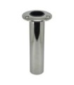 Recessed straight stainless steel reinforced rod holder