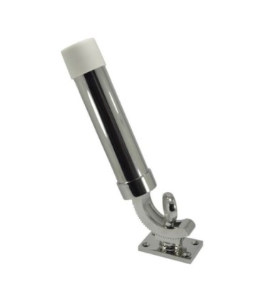 Support de tige de base de cloison simple joint en acier inoxydable