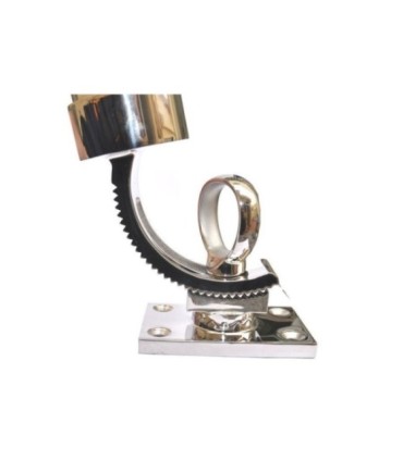 Support de tige de base de cloison simple joint en acier inoxydable