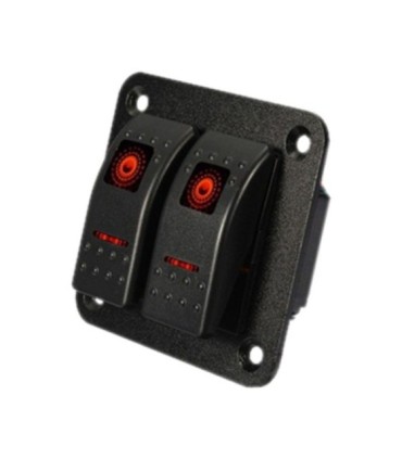 Doppelschalter mit LED-Basispanel