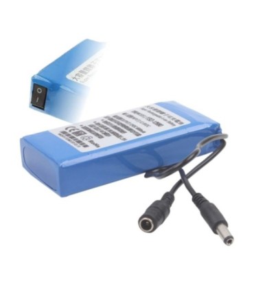 Bateria Ion Litio con cargador 12V 6800mah 110x58x20cm