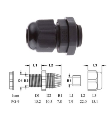 Wasserdichter Kabelpassstecker 4-8mm