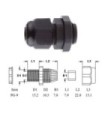 Conector pasacable estanco cable 4-8mm