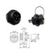 Connettore M16 Pannello base 3 contatti IP67