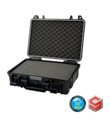 Maletin caja estanca 361x289x120 c/foam 9"