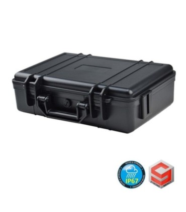 Briefcase waterproof box 390X285X120 w/foam 12"