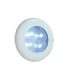 Interior recessed led light 1W, 12V/24V 75x50mm white