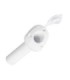 White nylon recessed rod holder with cap