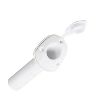Supporto per cuscinetto in nylon bianco con cappuccio