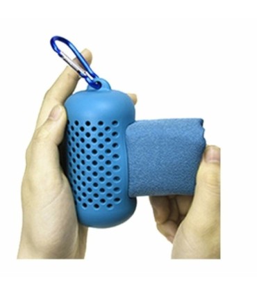 Microfiber cloth towel 40x40cm with silicone box