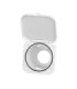 Boîte ronde pour douche 95x95mm blanc