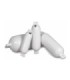 Pare-battage gonflable polyfiforme pour bateaux. Blanc