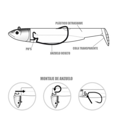 Nero Minnow 6BM200 2 Corpi Blu