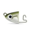 Black Minnow 2 jig testa 4-BM140 10gr Kaki poco profondo