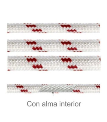 Iseo nylon rope meter with polyester core various sizes
